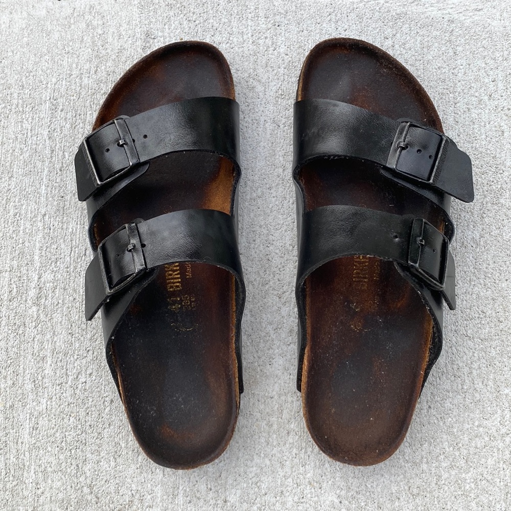 Birkenstock Arizona black slide sandals Euro size 41 US 10-10.5